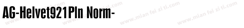 AG-Helvet921Pln Norm字体转换
